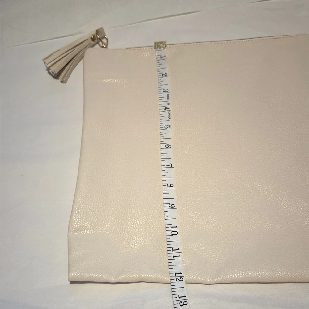 Rachel Miriam Folding Clutch Cream Pouch - Picture 10 of 10